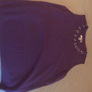Purple dressy tank top
